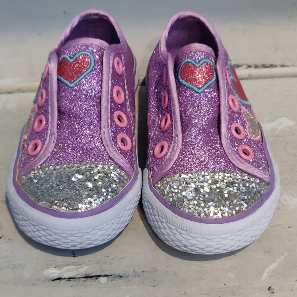 Toddler girl Children's Place glitter shoes